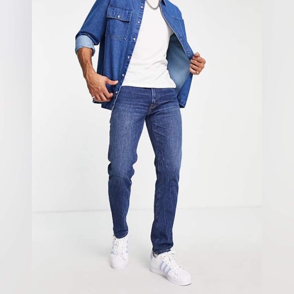 Abercrombie &‎ Fitch 90s slim fit jeans in dark wash 31x30